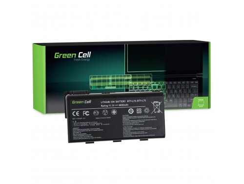 Green Cell Batería BTY-L74 BTY-L75 para MSI CR500 CR600 CR610 CR620 CR630 CR700 CR720 CX500 CX600 CX610 CX620 CX700