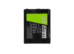 Bateria Green Cell ® BP-807 / BP-827 do Canon VIXIA HF G10 HF G20 HF M30 HF M3 HF M32 HF M40 HF M300 XA10 7.4V 2250mAh