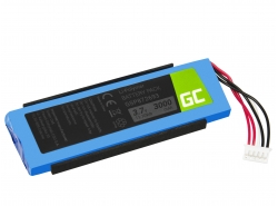 Green Cell ® Batería GSP872693 P763098 03 para altavoz inalámbrico Bluetooth JBL Flip III Flip 3, Li-Polymer 3.7V 3000mAh