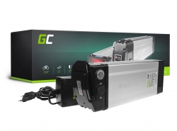 Green Cell® Bateria Bicicleta Electrica 24V 15Ah Silverfish Li-Ion Batería y Cargador