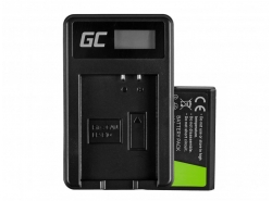 Batería Green Cell ® LP-E10 y cargador LC-E10 para EOS 1100D 1200D 1300D Rebel T3 T5 T6 Kiss X50 X70,