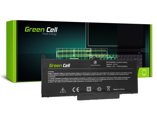Green Cell Batería F3YGT para Dell Latitude 7280 7290 7380 7390 7480 7490