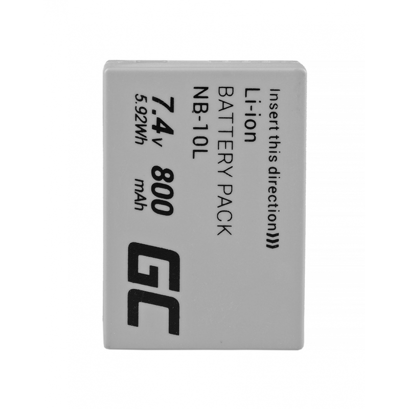 Batería de Repuesto para Canon PowerShot SX50 HS SX60 Hs Cámara 800mAh