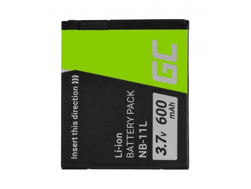 Bateria Green Cell NB-11L para Canon IXUS 125HS 240HS 265HS 275HS 285HS PowerShot ELPH 110HS 320HS 340HS 9 3.7V 600mAh