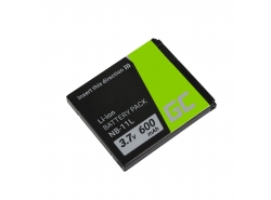 Bateria Green Cell ® NB-11L do Canon PowerShot A2300 IS A2400 IS A3400 IS A3500 IS SX400 SX410 SX420 IS 9 3.7V 600mAh