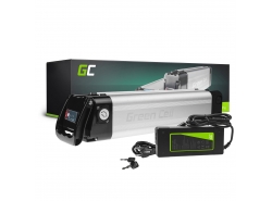 Green Cell® Bateria Bicicleta Electrica 24V 10.4Ah E-Bike Silverfish Li-Ion y Cargador