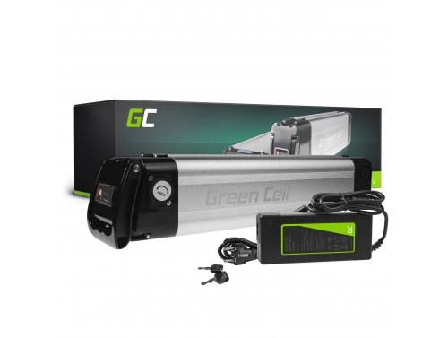Green Cell Bateria Bicicleta Electrica 24V 8Ah 192Wh Silverfish Ebike 2 Pin para Prophete, Mifa y Cargador