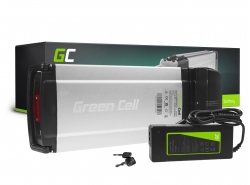 Batería Green Cell E-Bike 36V 8Ah 288Wh Rear Rack bicicleta eléctrica 4 pin para Giant, Culter, Ducati con cargador