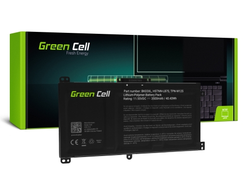 Green Cell Batería BK03XL 916811-855 916366-421 916366-541 916811-855 para HP Pavilion x360 14-BA 14-BA000 14-BA100