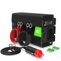 Green Cell® Convertidor de voltaje Inversor 12V a 230V 300W / 600W Inversor de corriente Onda Sinusoidal Pura