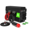 Green Cell® Convertidor de voltaje Inversor 12V a 230V 500W / 1000W Inversor de corriente Onda Sinusoidal Pura