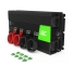 Green Cell® Convertidor de voltaje Inversor 12V a 230V 2000W / 4000W Inversor de corriente USB