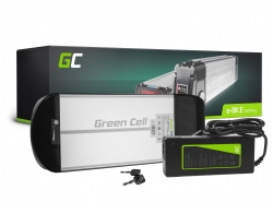 Green Cell Bateria Bicicleta Electrica 36V 10.4Ah 374Wh Rear Rack Ebike 2 Pin para Prophete, Mifa, Curtis y Cargador