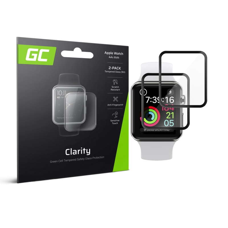 2x Vidrio protector para Apple Watch 4/5 44mm