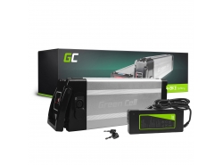 Green Cell® Bateria Bicicleta Electrica 48V 11Ah Silverfish Li-Ion Batería y Cargador