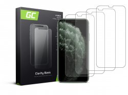 4x Cristal templado GC Clarity para Apple iPhone X / XS / 11 Pro