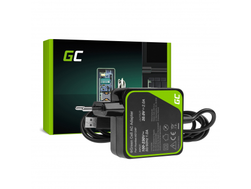 Fuente de alimentación / cargador Green Cell PRO 20V 2A 40W para Lenovo Yoga 3 Pro-1370 700 700-14ISK 900S 900S-12ISK