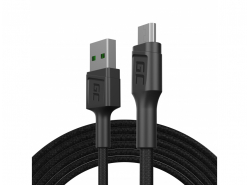 Cable Micro USB 2m Green Cell Power Stream con carga rápida, Ultra Charge, Quick Charge 3.0