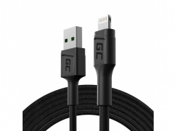 Green Cell GC PowerStream USB-A - Cable Lightning de 200 cm para iPhone, iPad, iPod, carga rápida