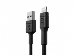 Green Cell GC PowerStream USB-A - Cable Lightning de 30 cm para iPhone, iPad, iPod, carga rápida