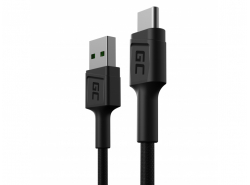 Cable Green Cell GC PowerStream USB-A - USB-C 30cm, carga rápida Ultra Charge, QC 3.0