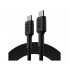 Cable Green Cell GC PowerStream USB-C - USB-C 200cm, entrega de energía de carga rápida (60W), Ultra Charge, QC 3.0