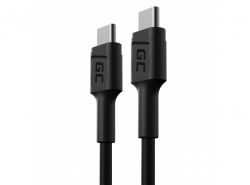 Cable Green Cell GC PowerStream USB-C - USB-C 30cm, entrega de energía de carga rápida (60W), Ultra Charge, QC 3.0