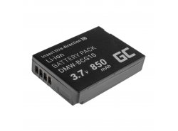 Bateria Green Cell ® DMW-BCG10 do Panasonic Lumix DMC-TZ10 DMC-TZ20 DMC-TZ30 DMC-ZS5 DMC-ZS10 DMC-ZX1 DMC-ZX3 3.7V 850mAh
