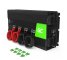Green Cell® Convertidor de voltaje Inversor 24V a 230V 2000W / 4000W Inversor de corriente USB