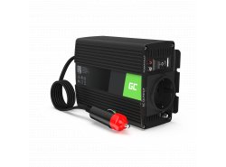 Green Cell ® Convertidor de voltaje 150W / 300W Inversor de 12V a 230V Inversor de corriente USB