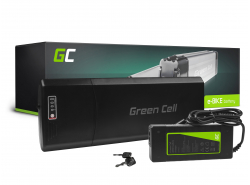 Green Cell Bateria Bicicleta Electrica 36V 10.4Ah 374Wh Rear Rack Ebike 5 Pin para Mifa, Zündapp, Ecobike y Cargador