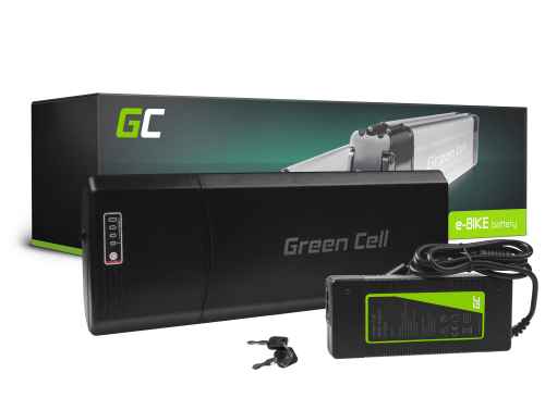 Green Cell Bateria Bicicleta Electrica 36V 10.4Ah 374Wh Rear Rack Ebike 5 Pin para Mifa, Zündapp, Ecobike y Cargador