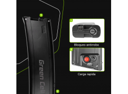 Batería recargable Green Cell Frame Battery 36V 7.8Ah 281Wh para bicicleta eléctrica E-Bike Pedelec