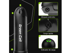 Batería recargable Green Cell Bottle 24V 11.6Ah 278Wh para bicicleta eléctrica Pedelec bicicleta eléctrica