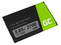 Batería Green Cell BL-46G1F compatible con teléfono LG K10 2017 K121K K121L K121S M250N MP260 K20 Plus 3.85V 2700mAh