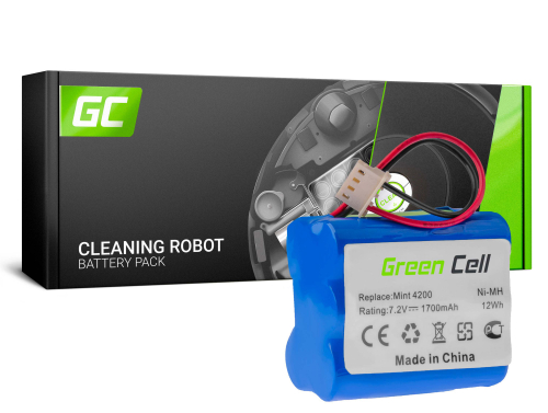 Batería Green Cell (1.7Ah 7.2V) 4408927 11003068-00 GPRHC152M073 para iRobot Braava / Mint 320 321 4200 4205
