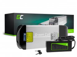 Green Cell Bateria Bicicleta Electrica 36V 15Ah 540Wh Rear Rack Ebike 2 Pin para Prophete, Mifa, Curtis y Cargador