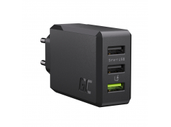 Green Cell Cargador de red 30W GC ChargeSource 3 con Ultra Charge y Smart Charge - 3x USB-A