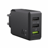 Green Cell Cargador de red 30W GC ChargeSource 3 con Ultra Charge y Smart Charge - 3x USB-A
