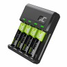 Juego de cargador Green Cell GC VitalCharger para baterías y 4 x AA Ni-MH 2000mAh