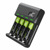 Juego de cargador Green Cell GC VitalCharger para baterías y 4 x AAA Ni-MH 800mAh