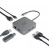 Adaptador HUB USB-C Green Cell 6 en 1 (3xUSB 3.0 HDMI 4K Ethernet) para Apple MacBook Pro, Air, Asus, Dell XPS, HP, Lenovo X1