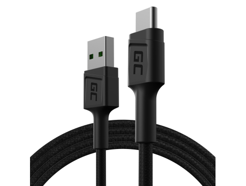 Cable USB-C Tipo C 1,2m Green Cell Power Stream con carga rápida, Ultra Charge, Quick Charge 3.0