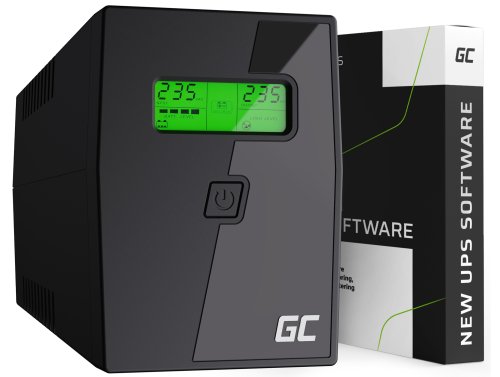 Green Cell SAI 600VA 360W Sistema de Alimentación Ininterrumpida con pantalla LCD + Nueva App