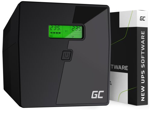 Green Cell SAI 1000VA 700W Sistema de Alimentación Ininterrumpida con pantalla LCD Onda Senoidal Pura + Nueva App