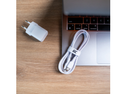 Cable Blanco USB-C – Lightning MFi 1m Green Cell Power Stream con carga rápida Power Delivery, para Apple iPhone