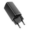 Cargador USB Baseus 65W GaN2 Lite, USB - USB-C, Adaptador de Carga Rápida QC 4.0, Huawei SCP, Samsung AFC, PD, Color negro