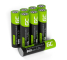8x Pilas Recargables AAA R3 800mAh Ni-MH Baterías precargadas Green Cell