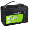 Green Cell Batería LiFePO4 100Ah 12.8V 1280Wh LFP batería de litio 12V con BMS para Autocaravana batería solar Fueraborda Velero