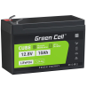 Green Cell Batería LiFePO4 10Ah 12.8V 128Wh LFP batería de litio 12V con BMS para UPS Energía de emergencia Scooter Quad